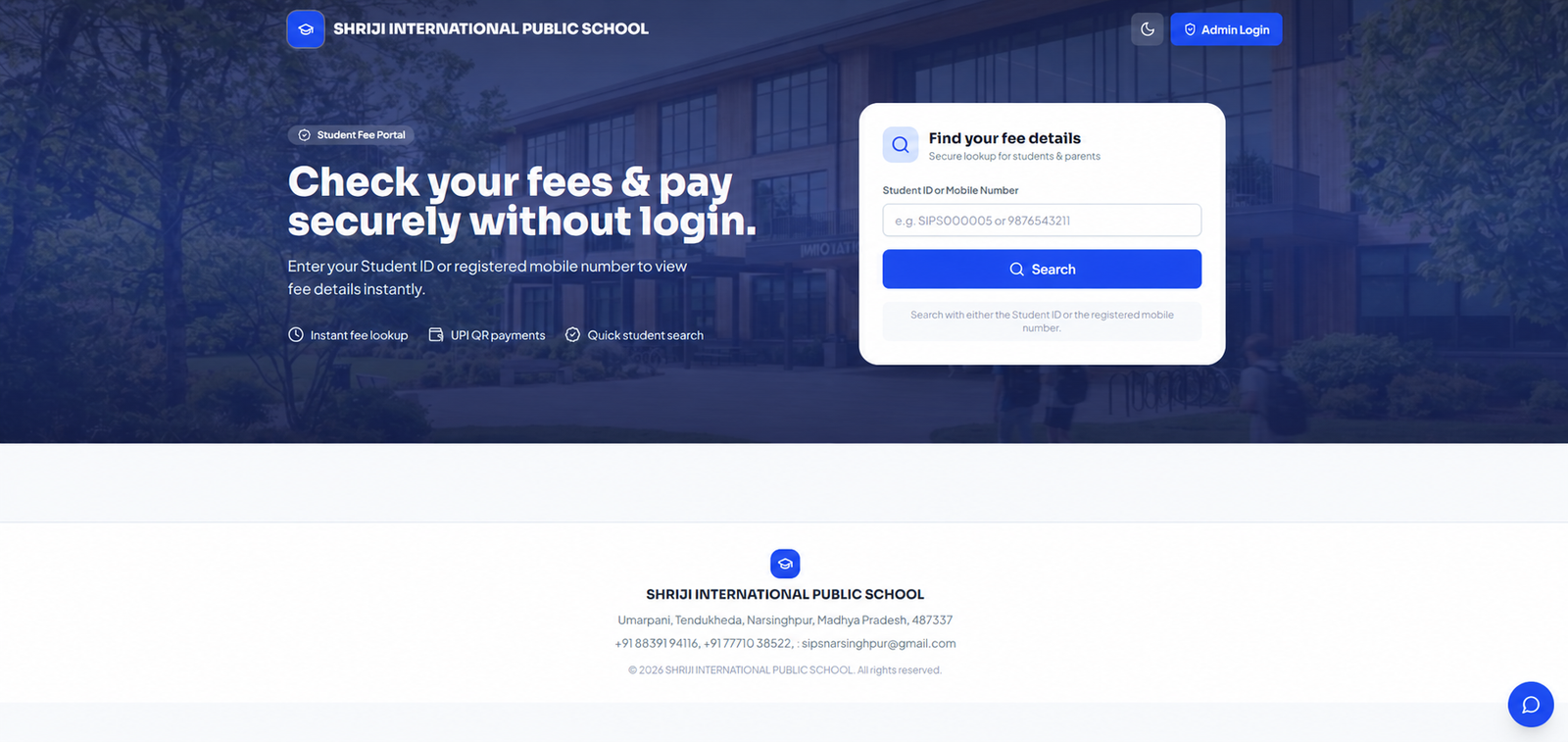 SIPS Fee Management project